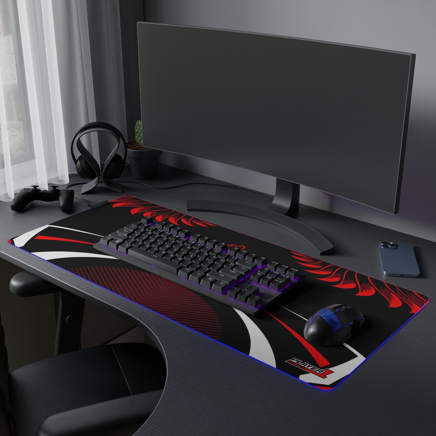 THE FLOCK LED Gaming Mouse Pad