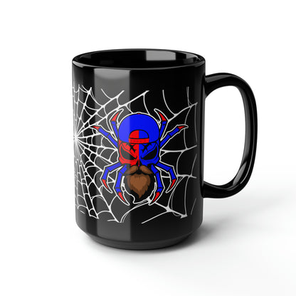 Spiderman8888 Black Mug, 15oz