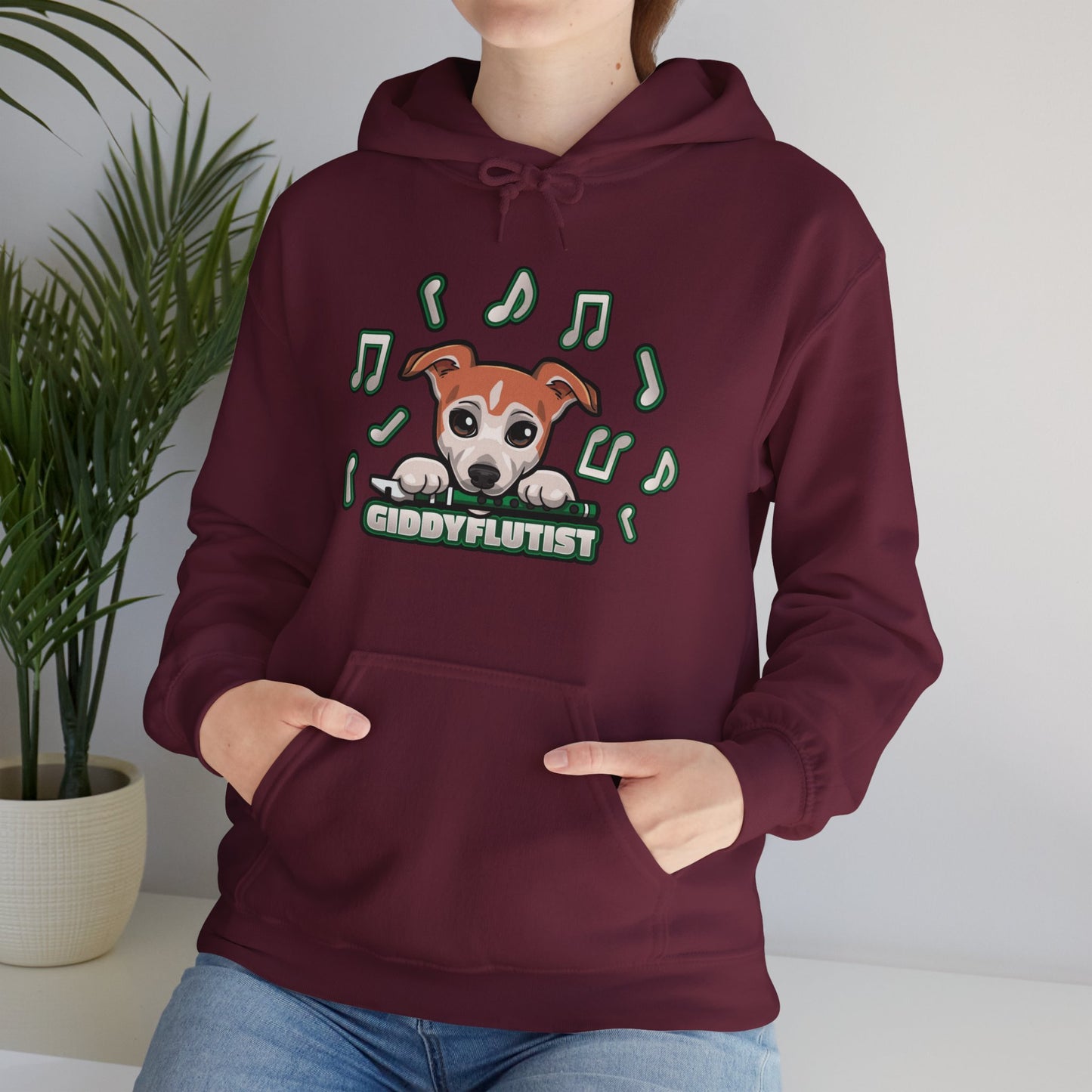 GiddyFlutist Notes Unisex Hoodie