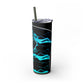 KillerStatic Skinny Tumbler with Straw, 20oz