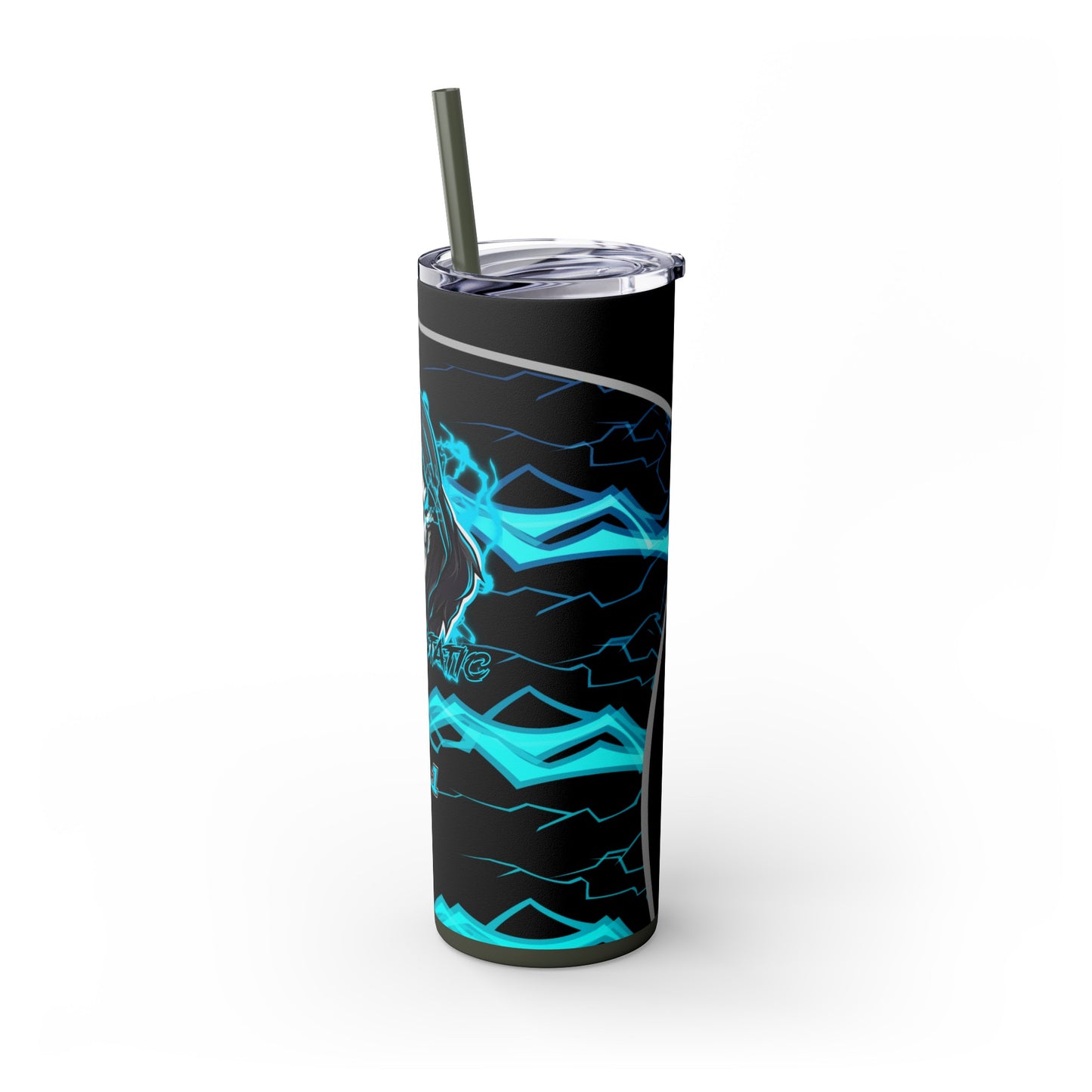 KillerStatic Skinny Tumbler with Straw, 20oz