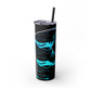 KillerStatic Skinny Tumbler with Straw, 20oz