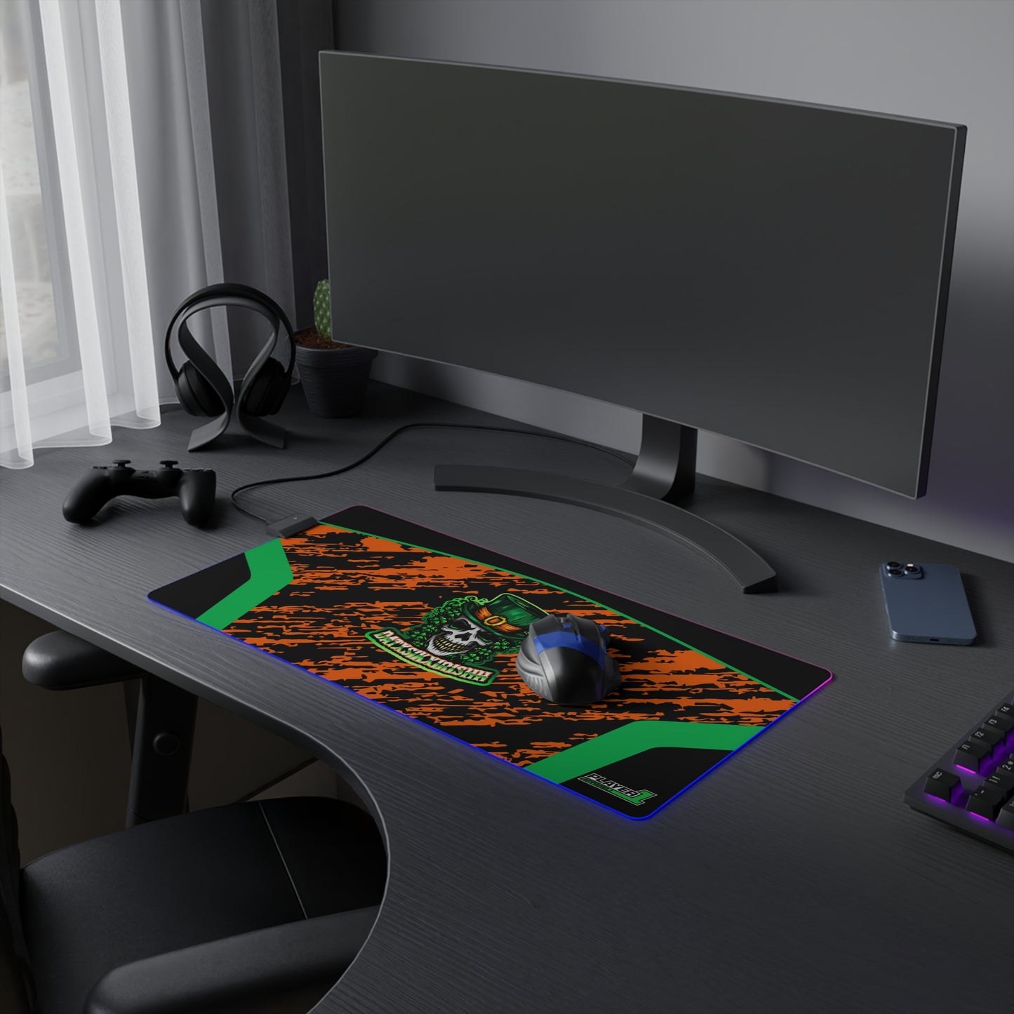 Dat Sik Irishh LED Gaming Mouse Pad