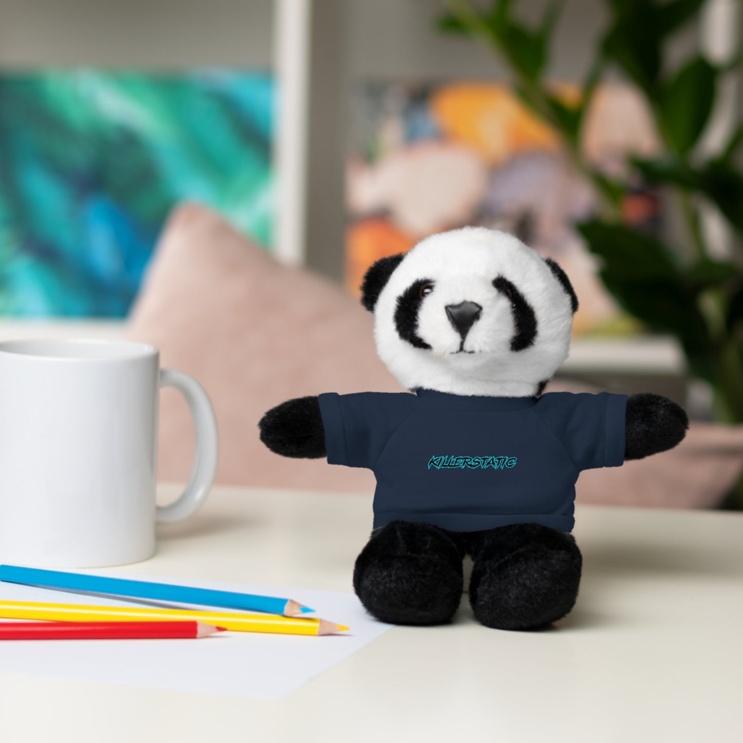 KillerStatic Text Logo Stuffed Animals with Tee