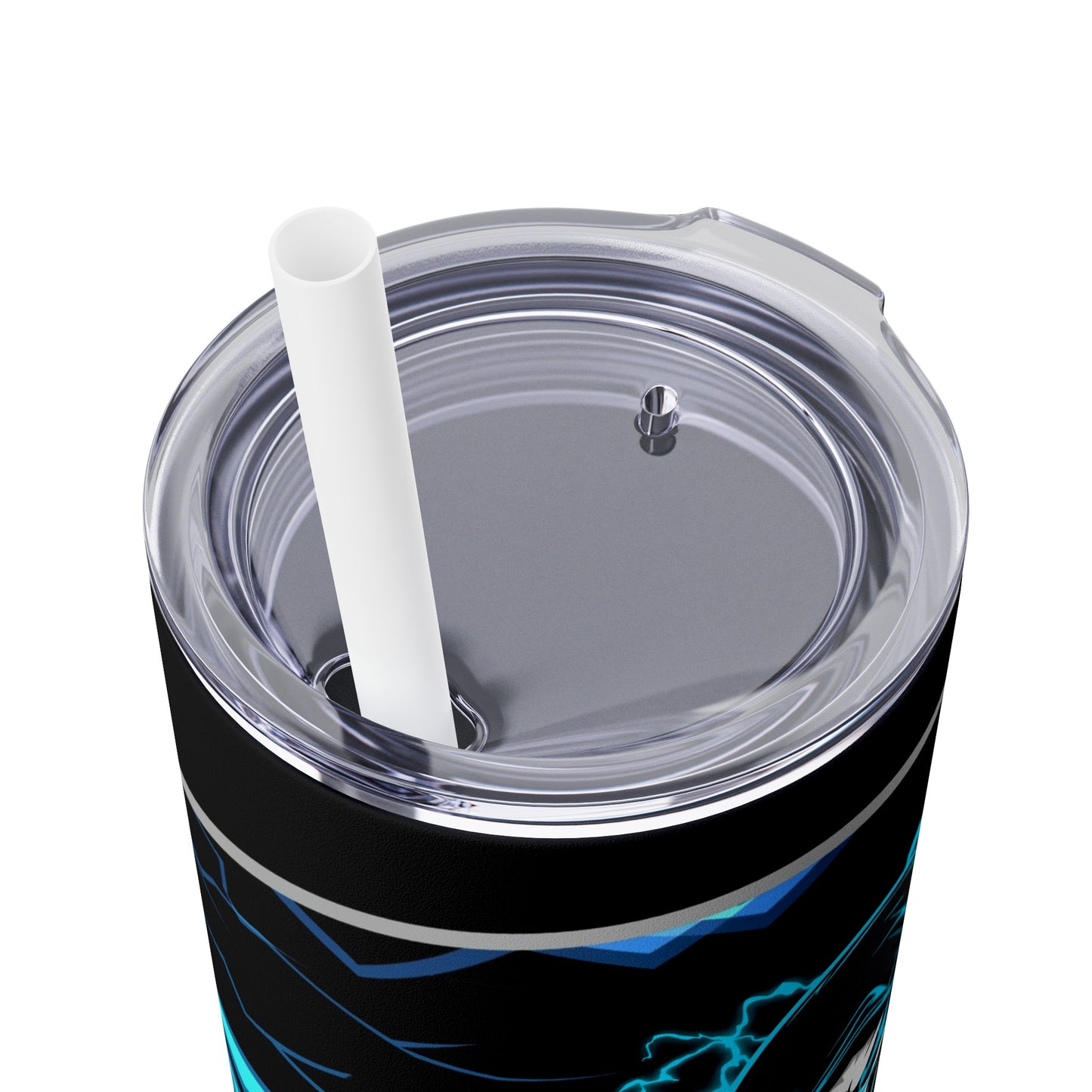 KillerStatic Skinny Tumbler with Straw, 20oz