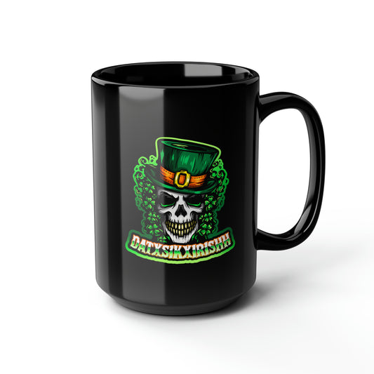 Dat Sik Irishh Black Mug, 15oz