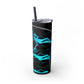 KillerStatic Skinny Tumbler with Straw, 20oz