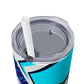 Casual Shark Skinny Tumbler with Straw, 20oz