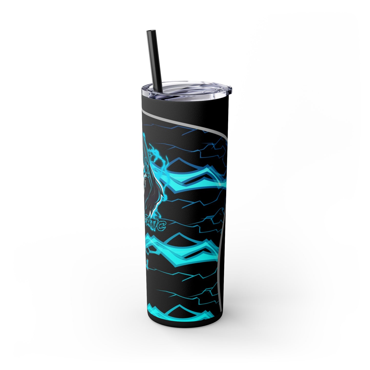 KillerStatic Skinny Tumbler with Straw, 20oz