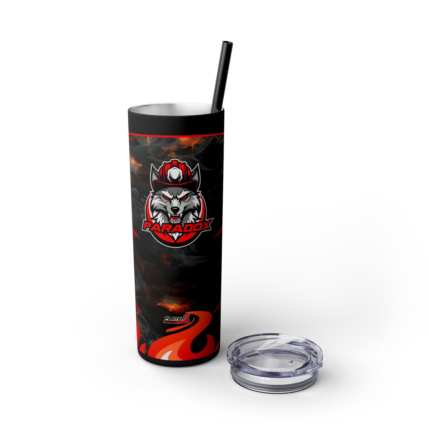 Paradox Skinny Tumbler with Straw, 20oz