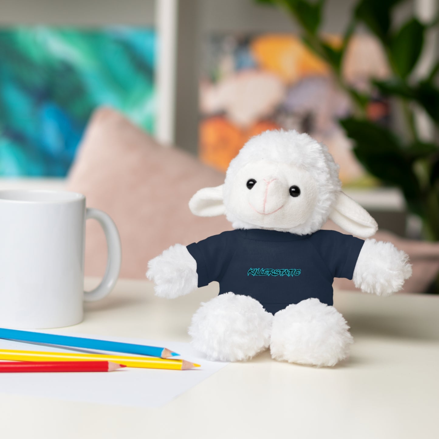 KillerStatic Text Logo Stuffed Animals with Tee