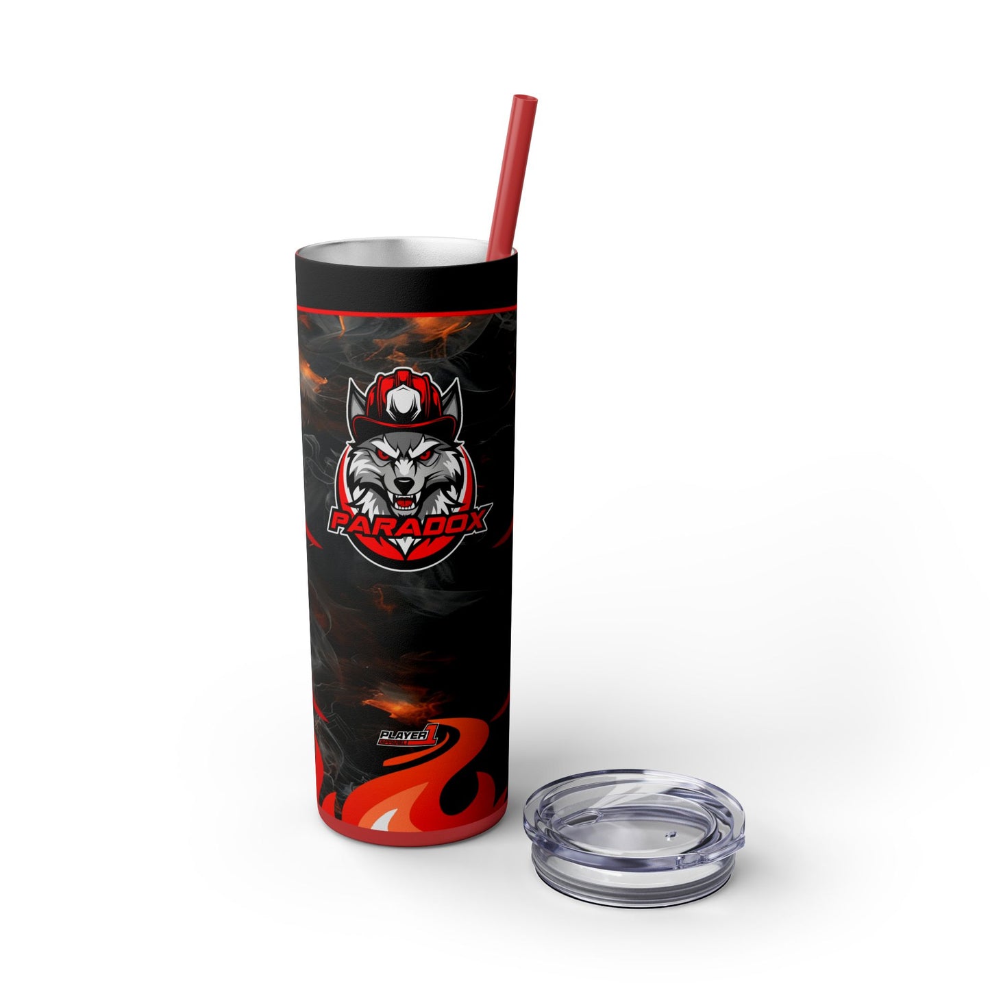 Paradox Skinny Tumbler with Straw, 20oz