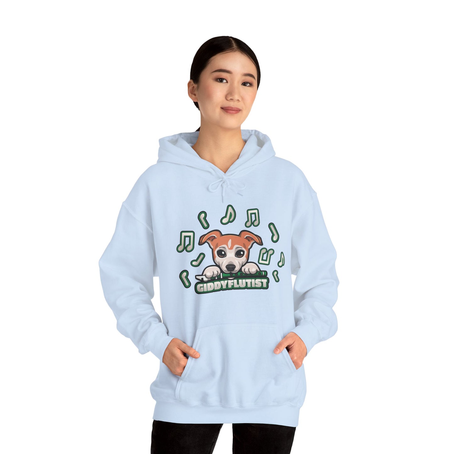 GiddyFlutist Notes Unisex Hoodie