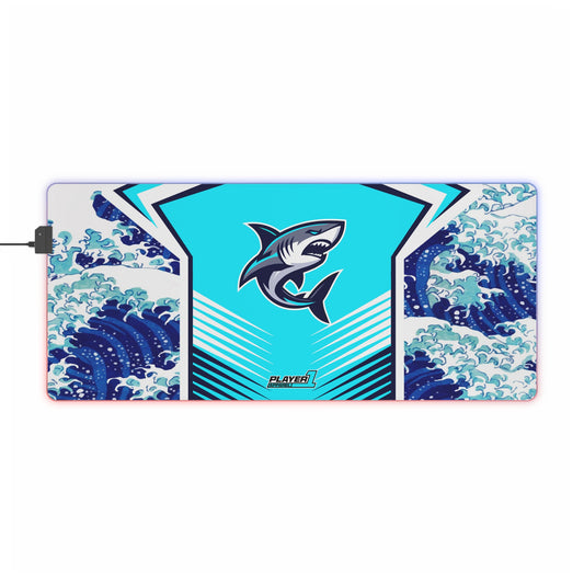 Casual Shark LED Gaming Mouse Pad