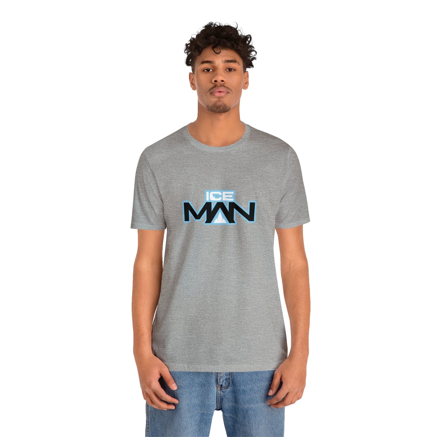 IceMan Classic With Blue On Black & White Unisex T-shirt