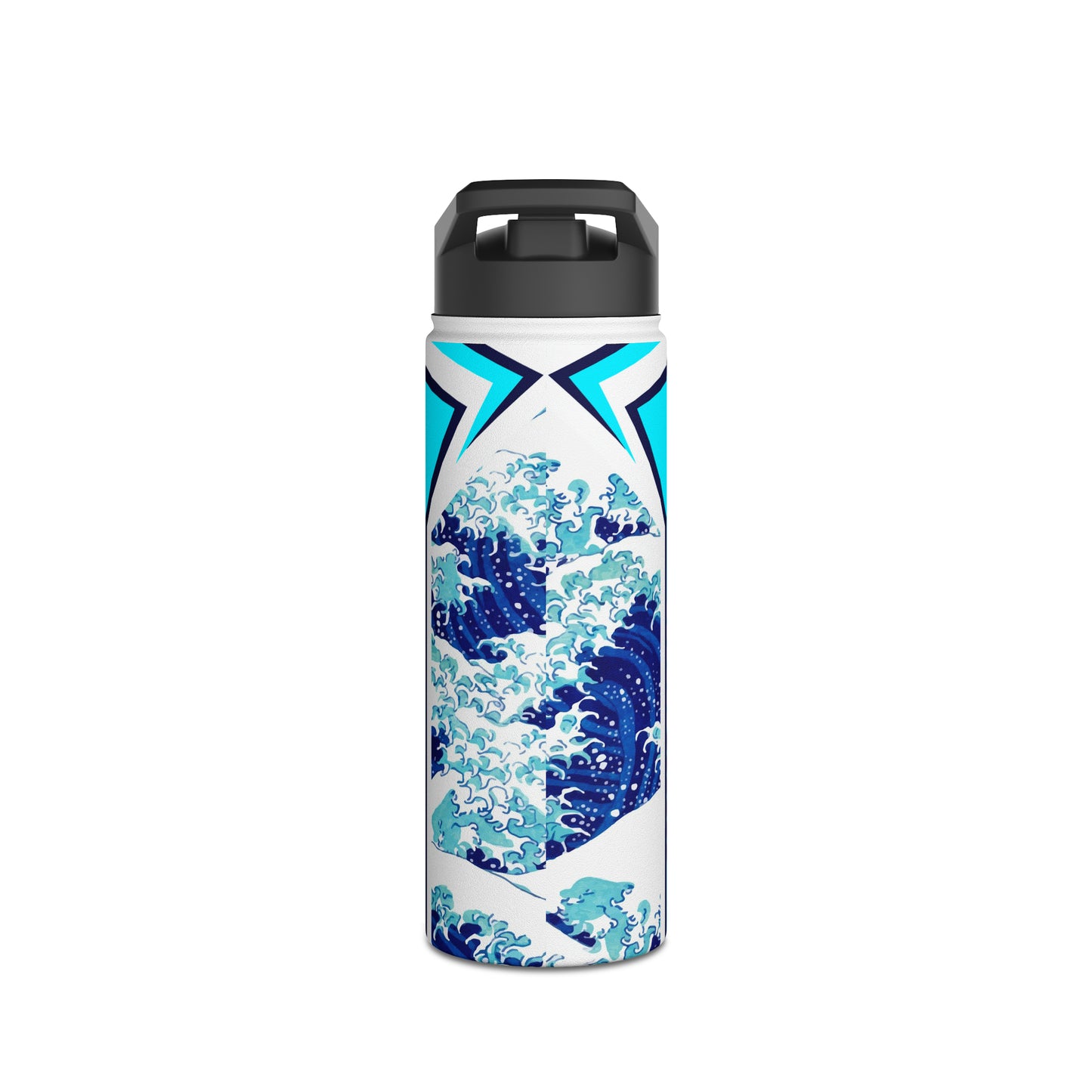 Casual Shark Stainless Steel Water Bottle, Standard Lid