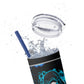 KillerStatic Skinny Tumbler with Straw, 20oz