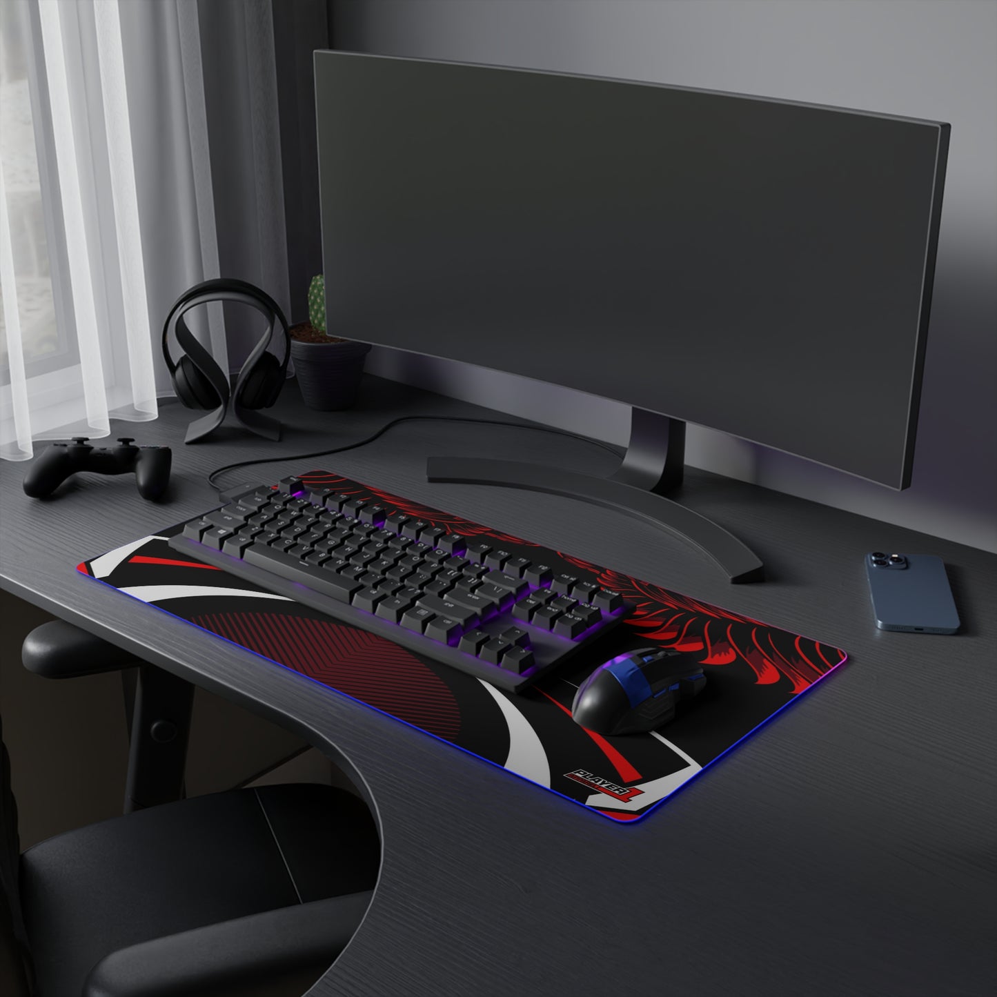 THE FLOCK LED Gaming Mouse Pad