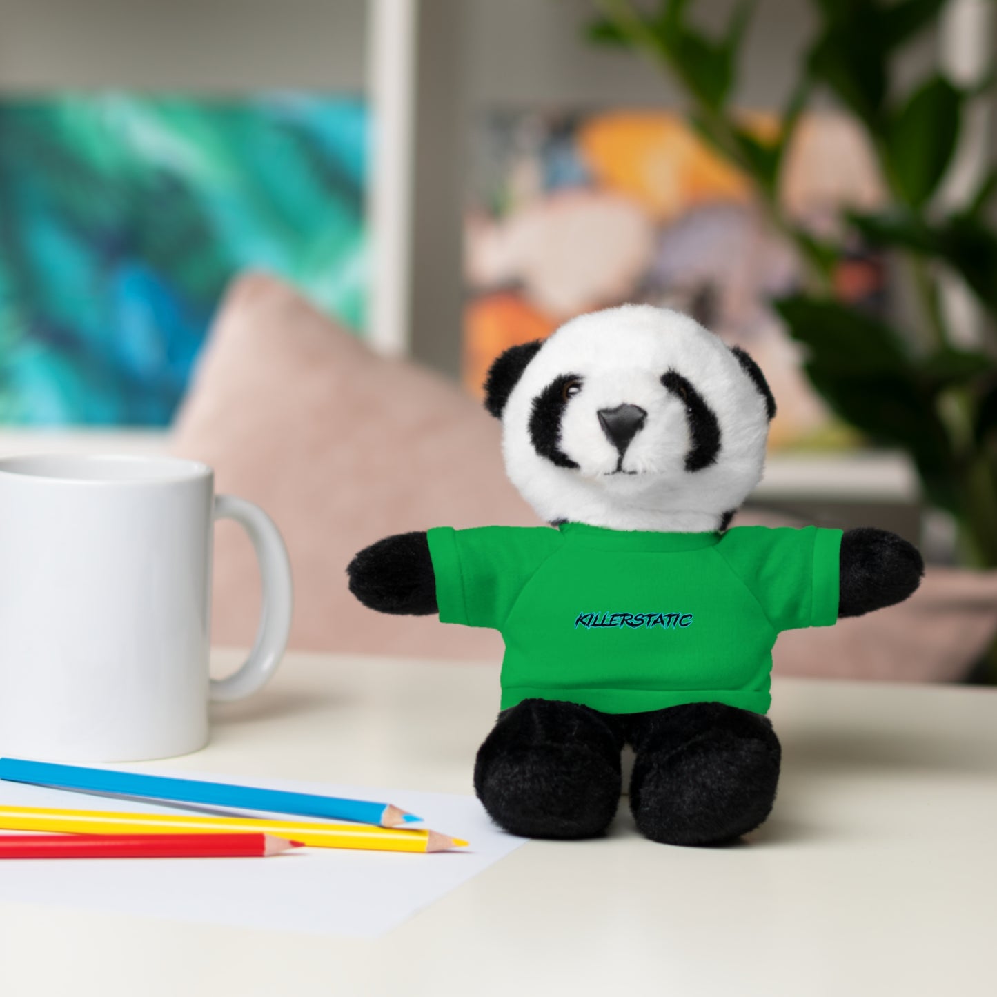 KillerStatic Text Logo Stuffed Animals with Tee