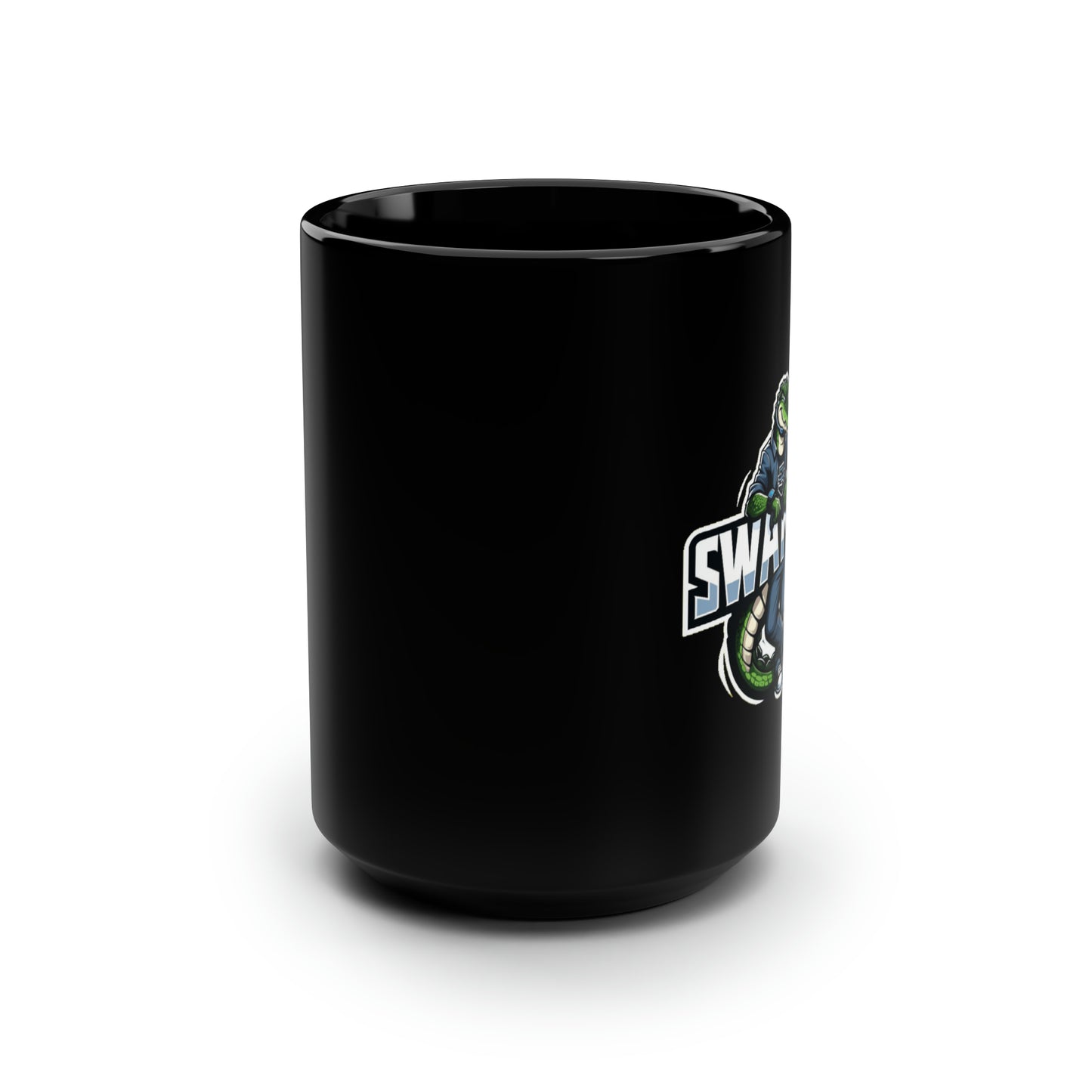 Swampy Black Mug, 15oz