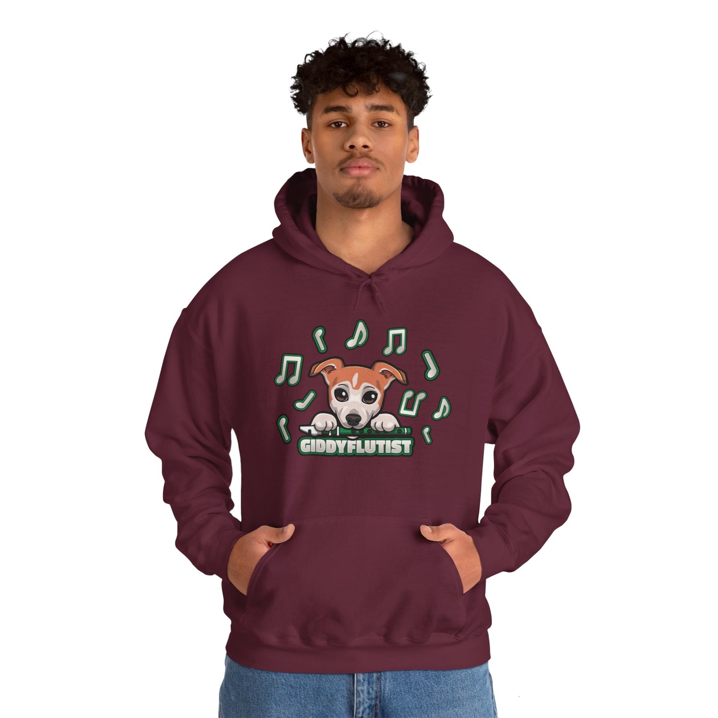 GiddyFlutist Notes Unisex Hoodie