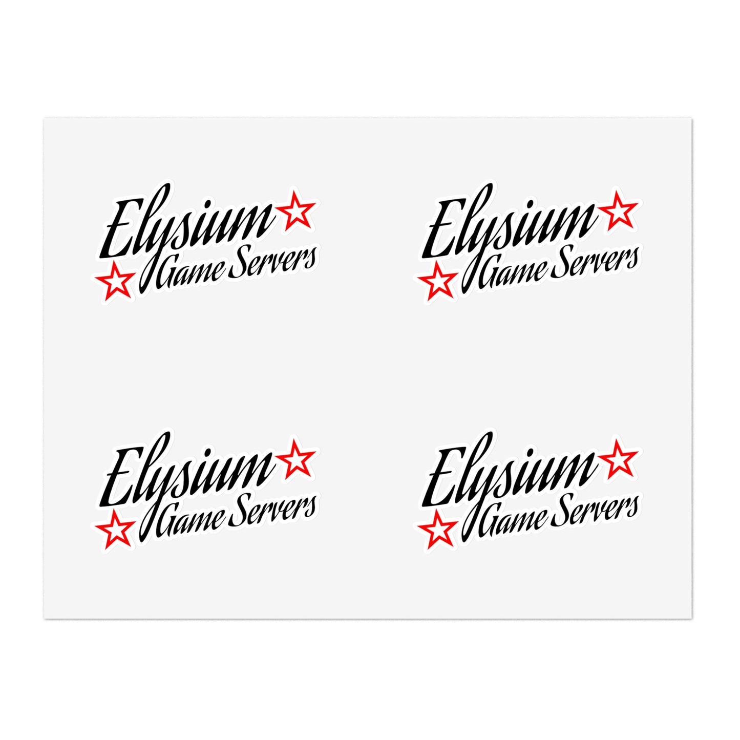 Elysium Game Servers Sticker Sheets