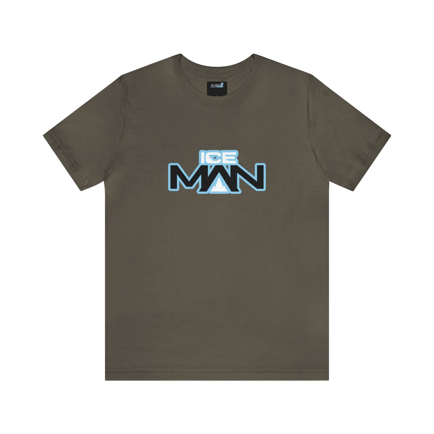 IceMan Classic With Blue On Black & White Unisex T-shirt