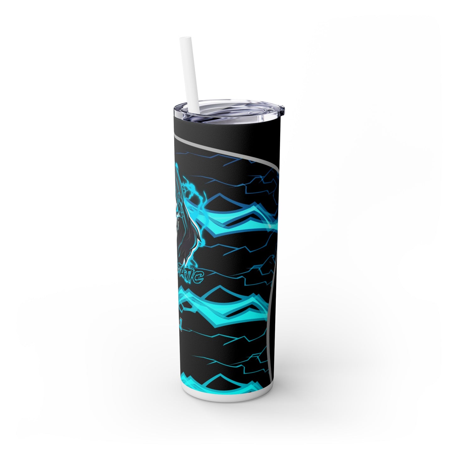 KillerStatic Skinny Tumbler with Straw, 20oz