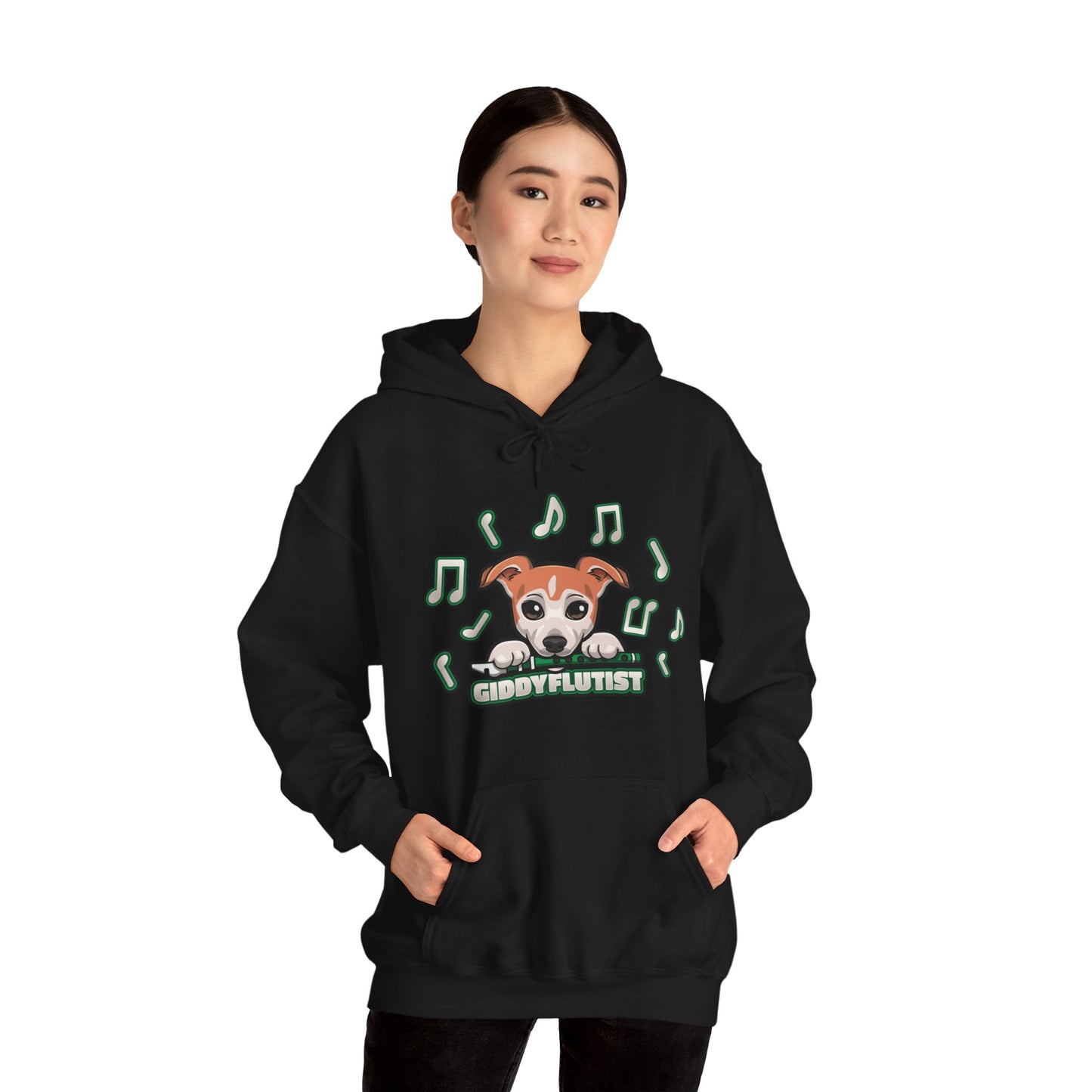 GiddyFlutist Notes Unisex Hoodie