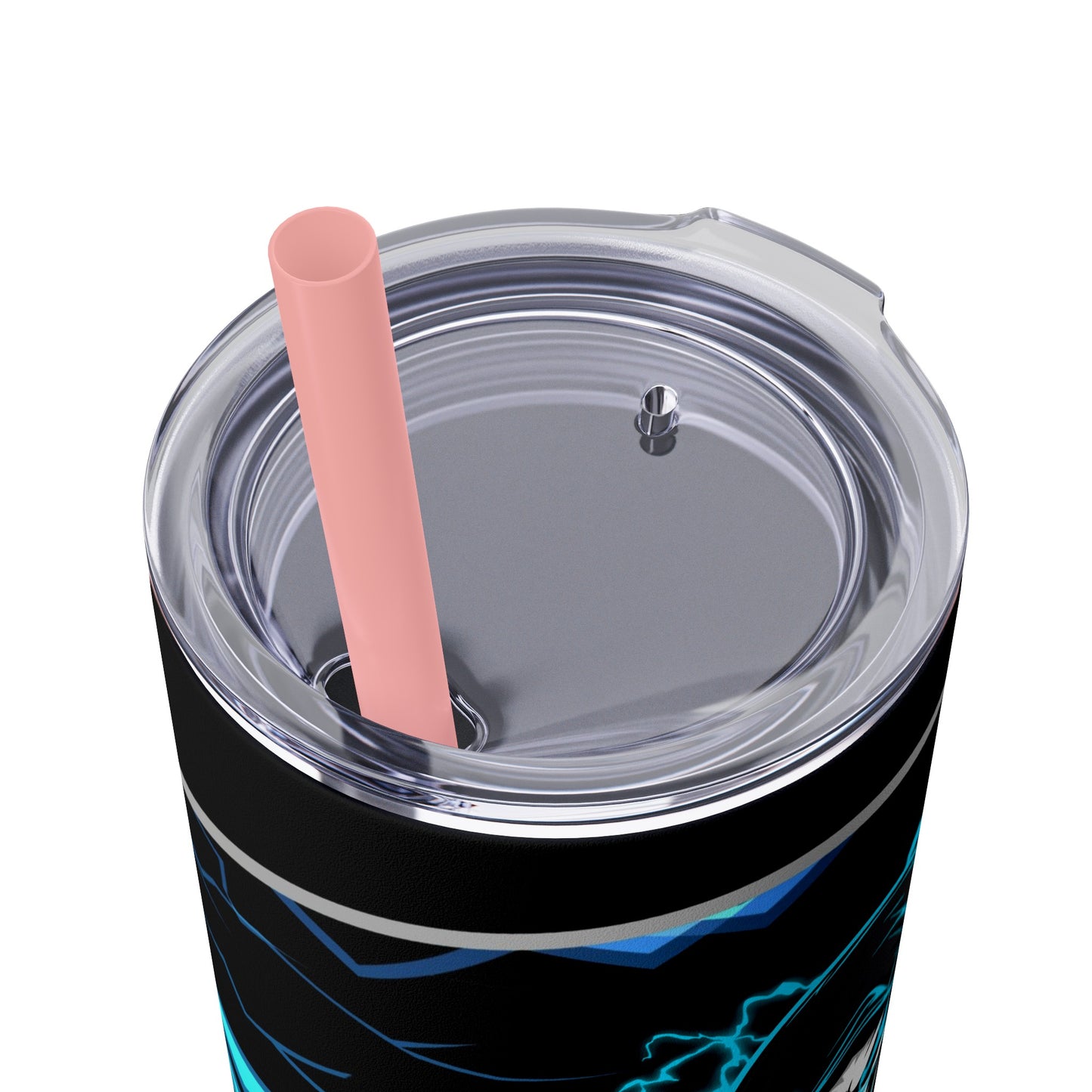 KillerStatic Skinny Tumbler with Straw, 20oz