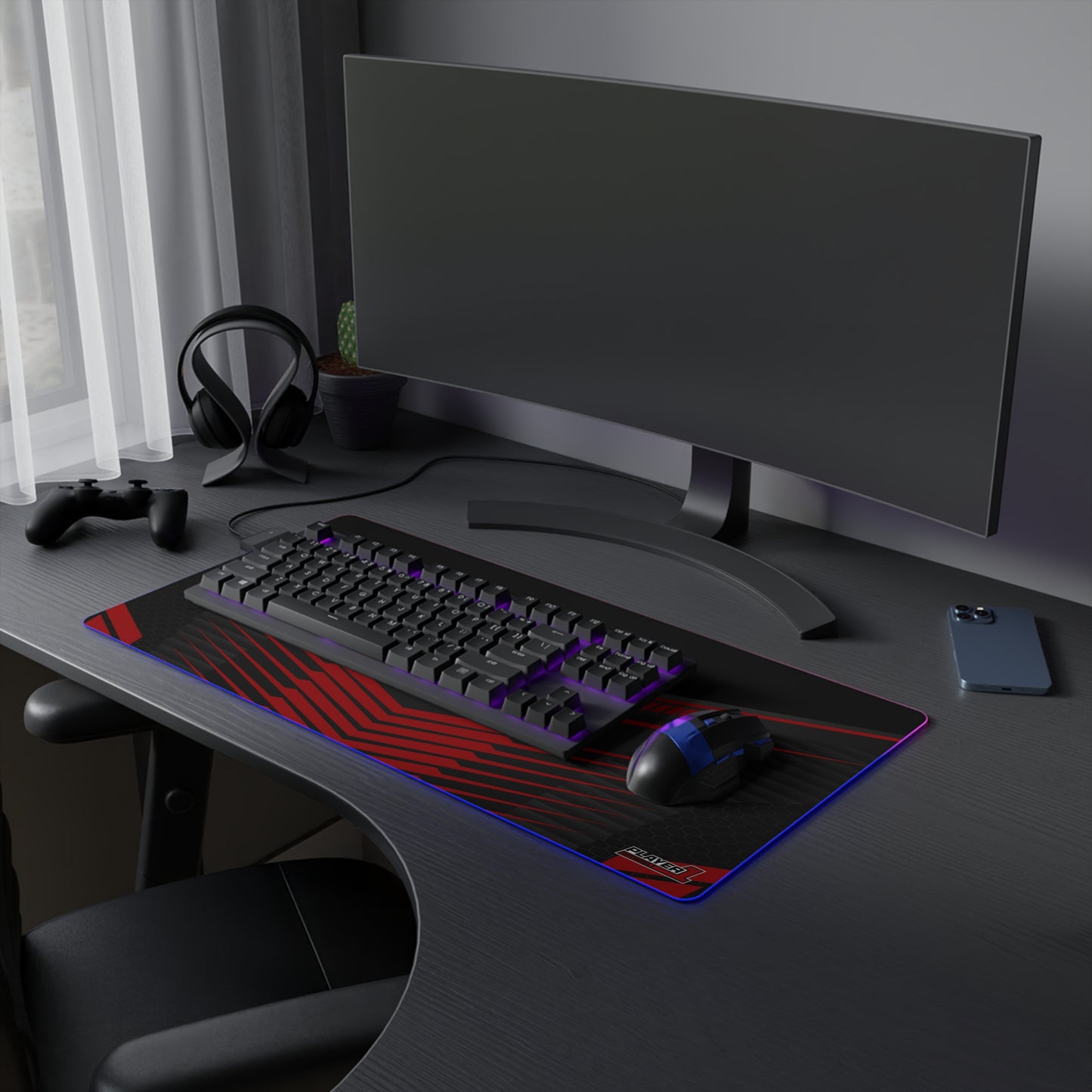 Fanatical Esports LED Gaming Mouse Pad