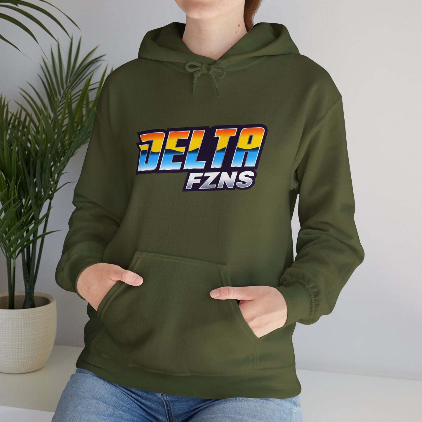 Delta FZNS Text Unisex Hoodie