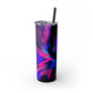 BadWolfRose Skinny Tumbler with Straw, 20oz