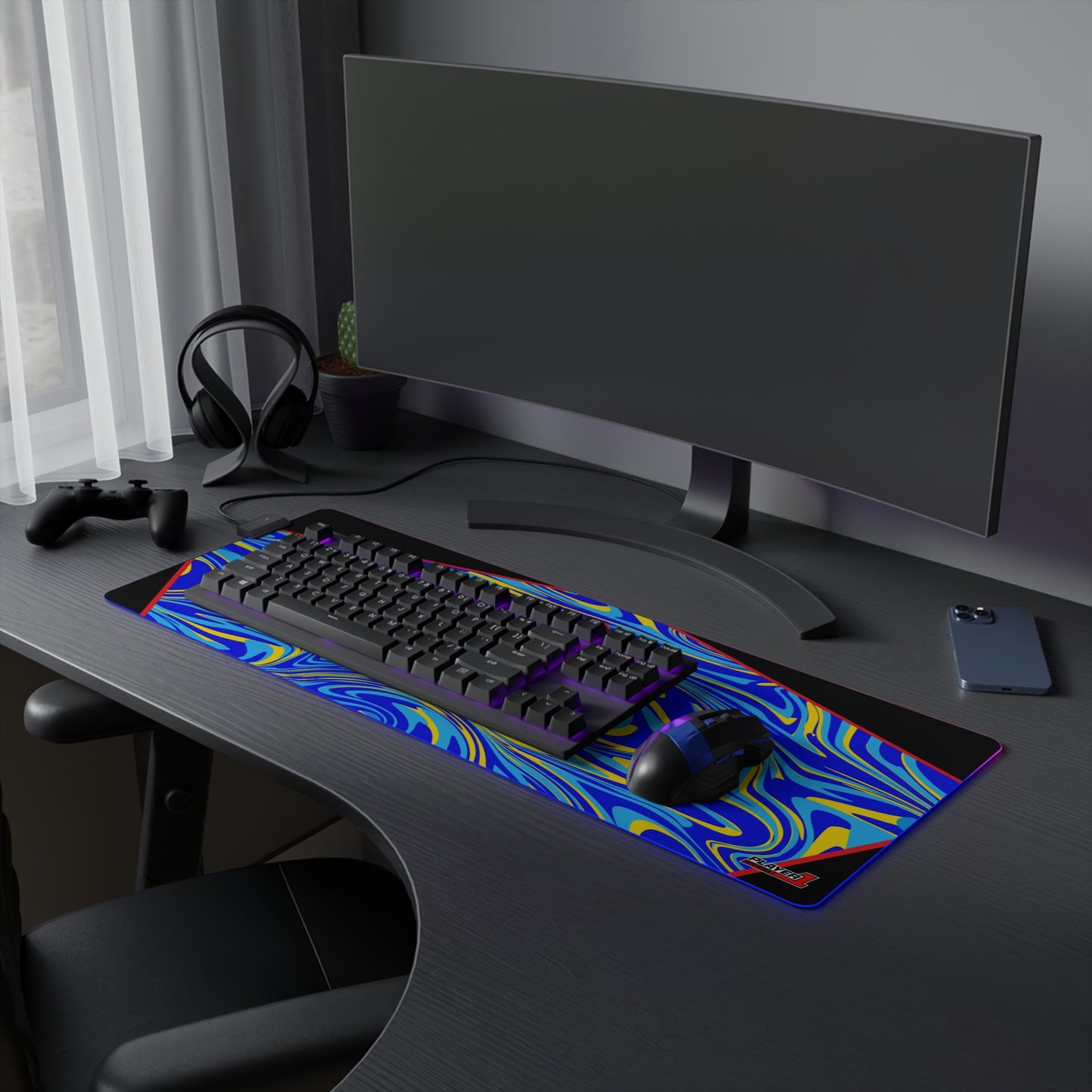 Delta FZNS LED Gaming Mouse Pad