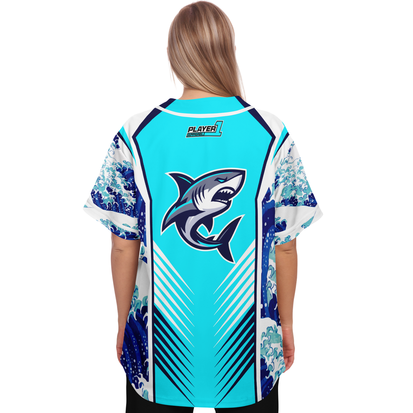 Casual Shark Baseball Jersey