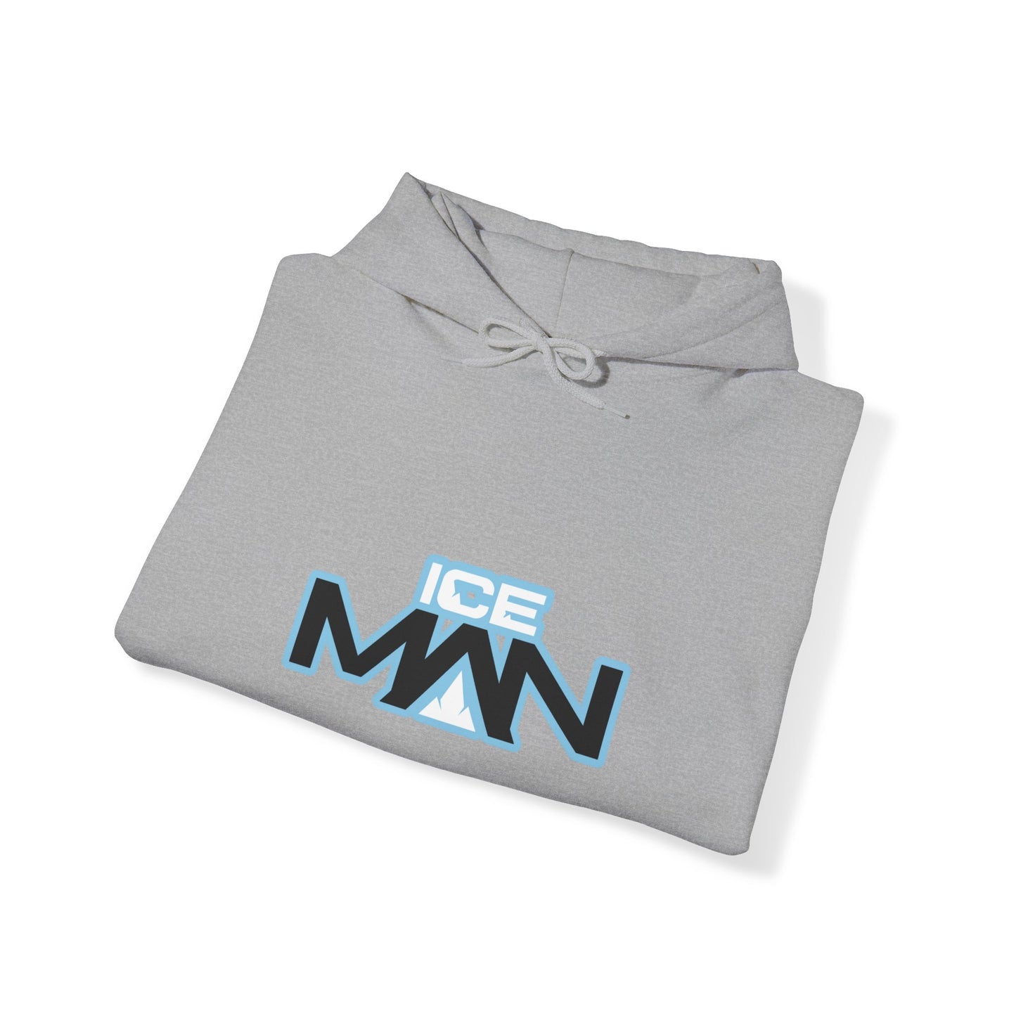 IceMan Classic With Blue on Black & White Unisex Hoodie