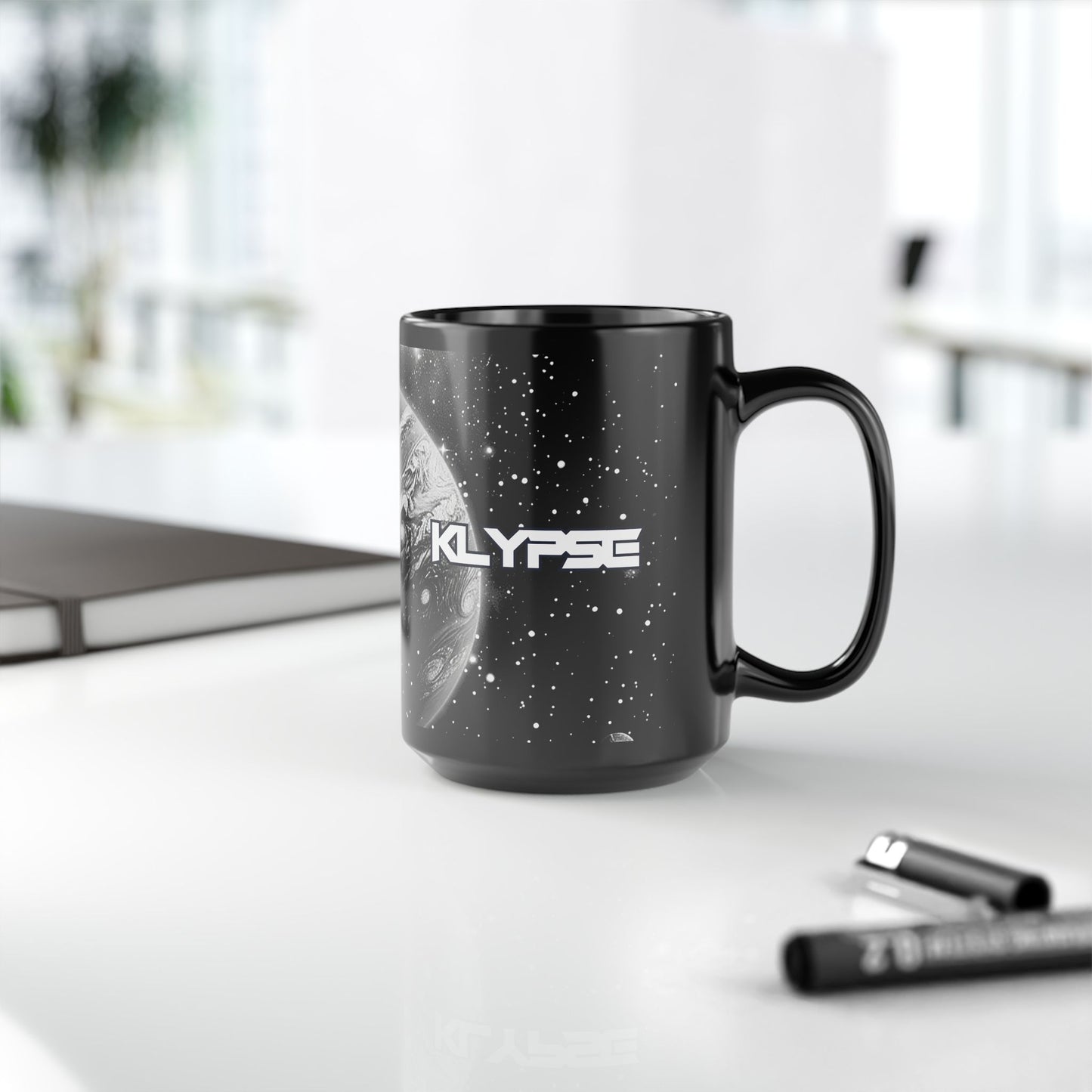 Klypse Black Mug, 15oz