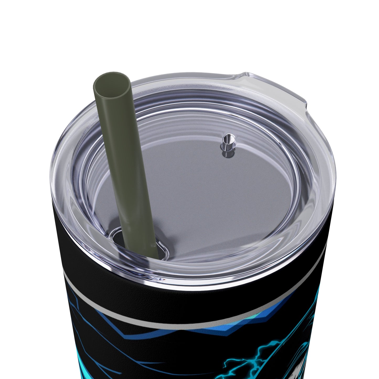 KillerStatic Skinny Tumbler with Straw, 20oz