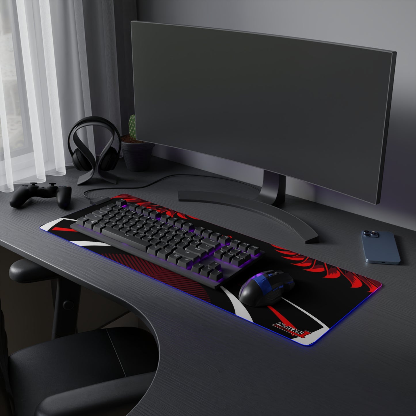 THE FLOCK LED Gaming Mouse Pad