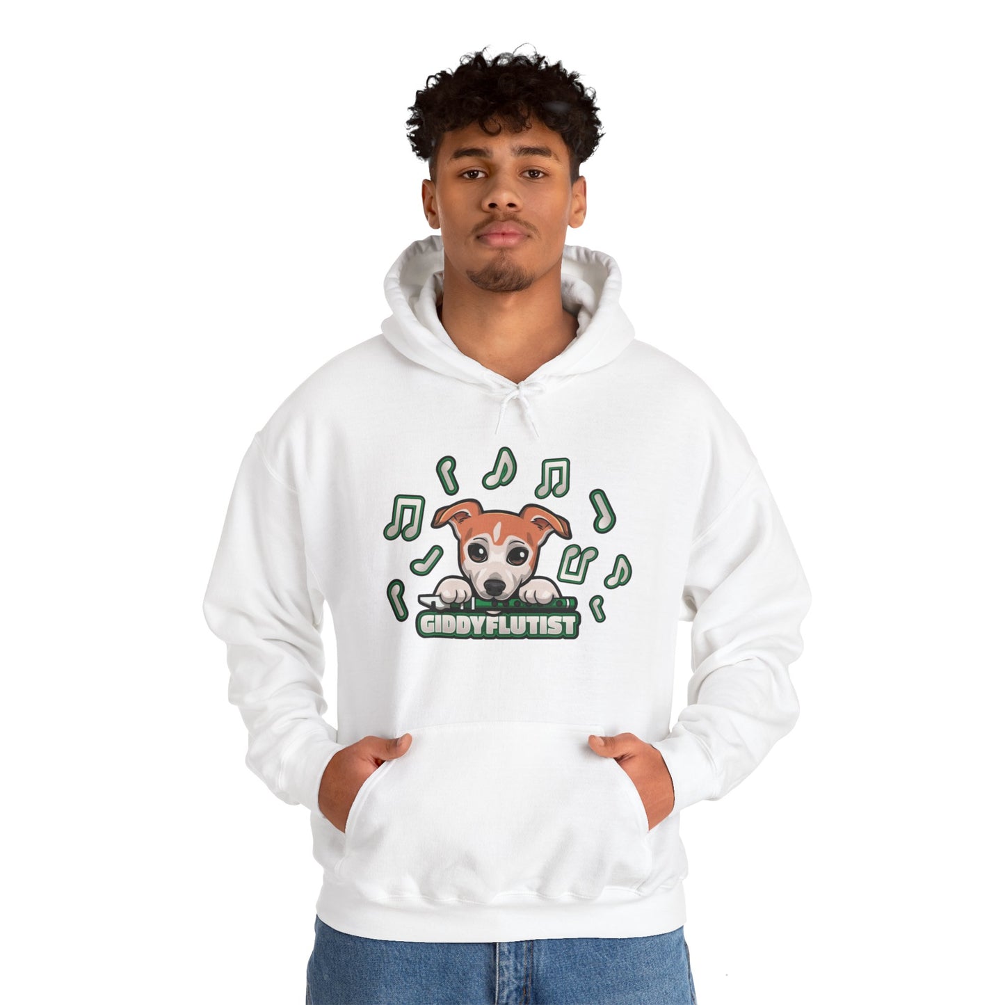 GiddyFlutist Notes Unisex Hoodie