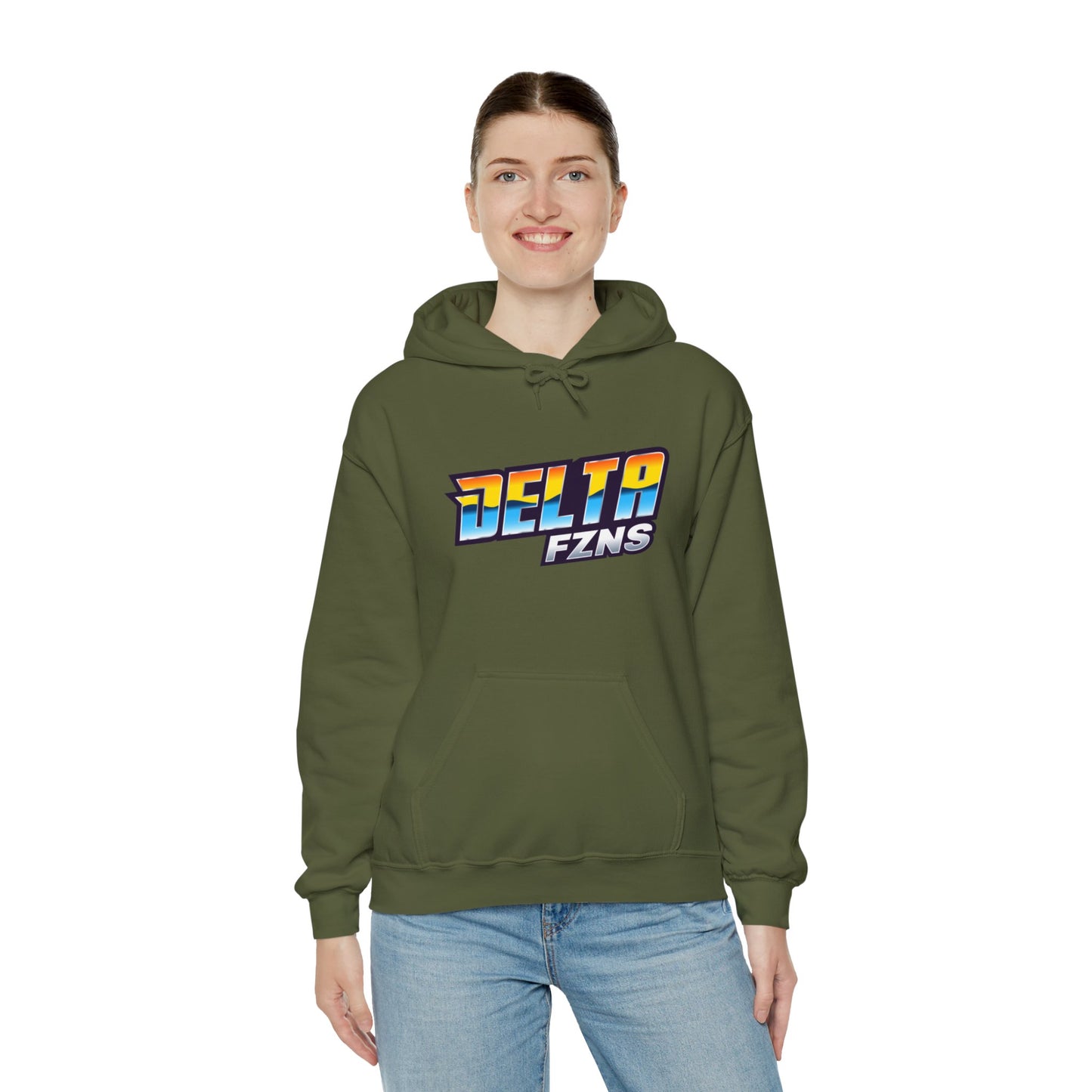 Delta FZNS Text Unisex Hoodie