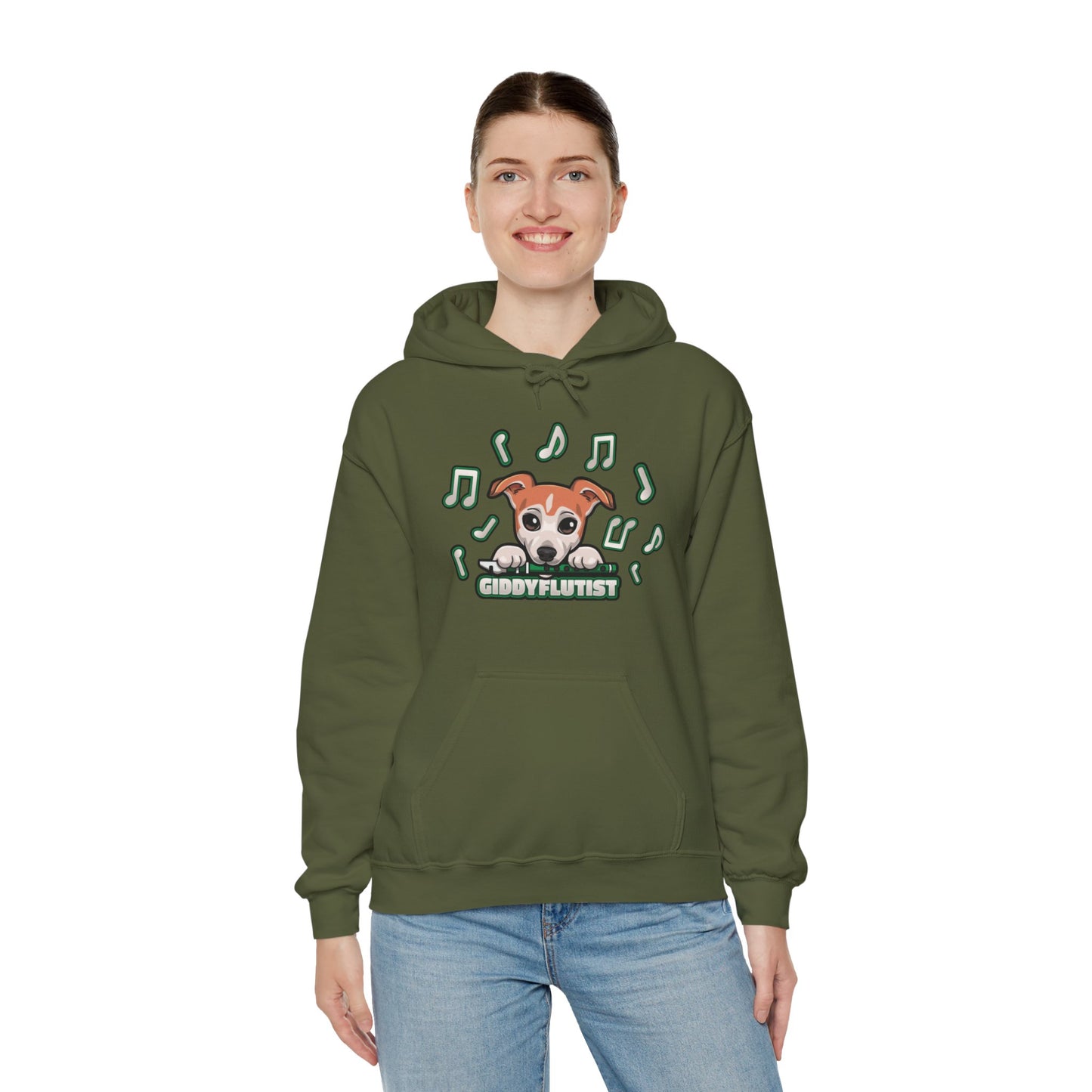 GiddyFlutist Notes Unisex Hoodie