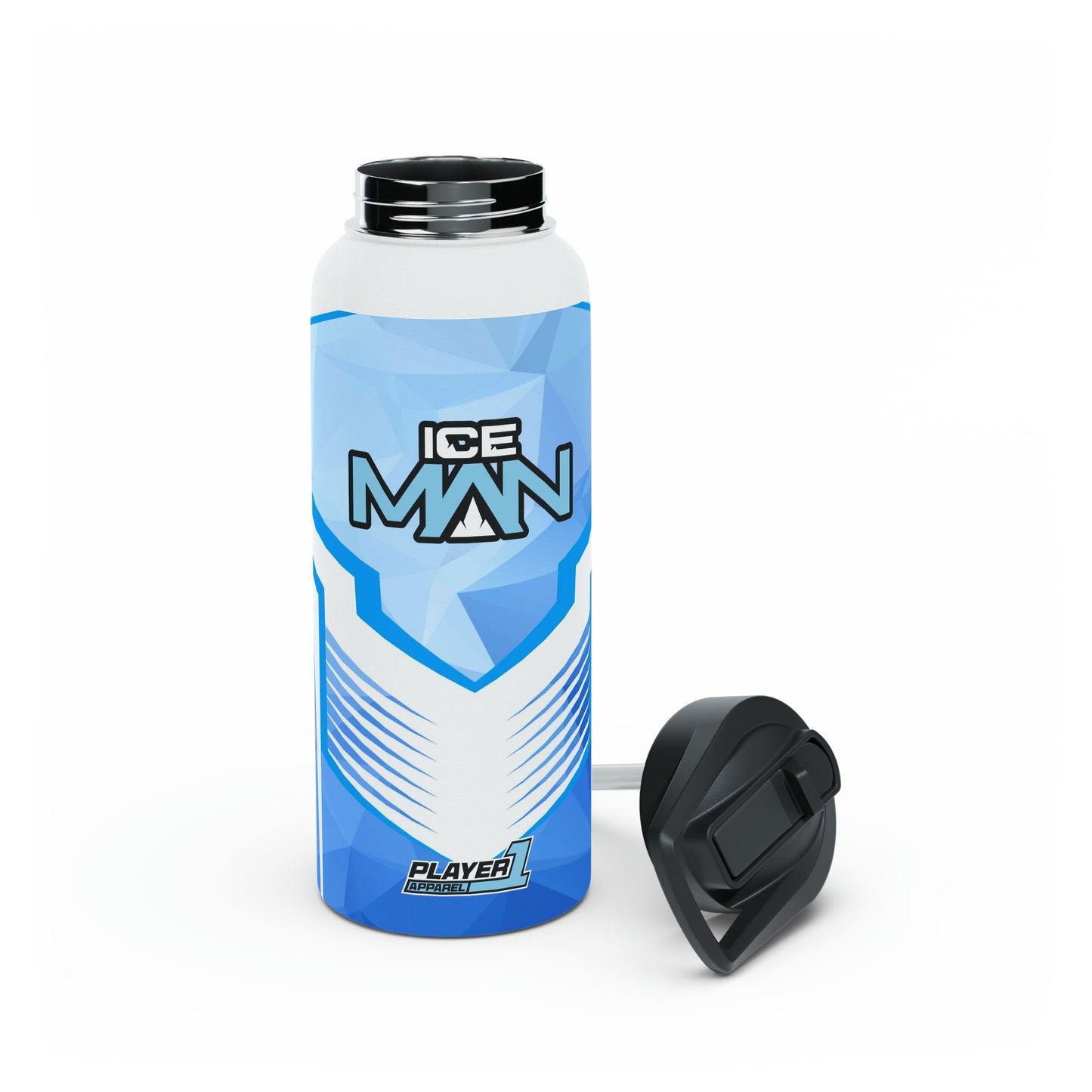 IceMan Stainless Steel Water Bottle, Standard Lid