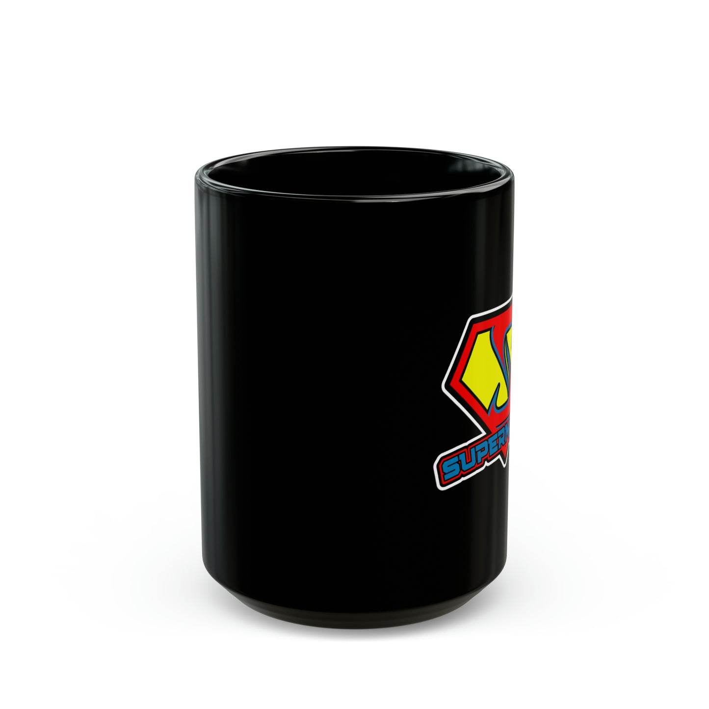 Superman85 Black Mug, 15oz