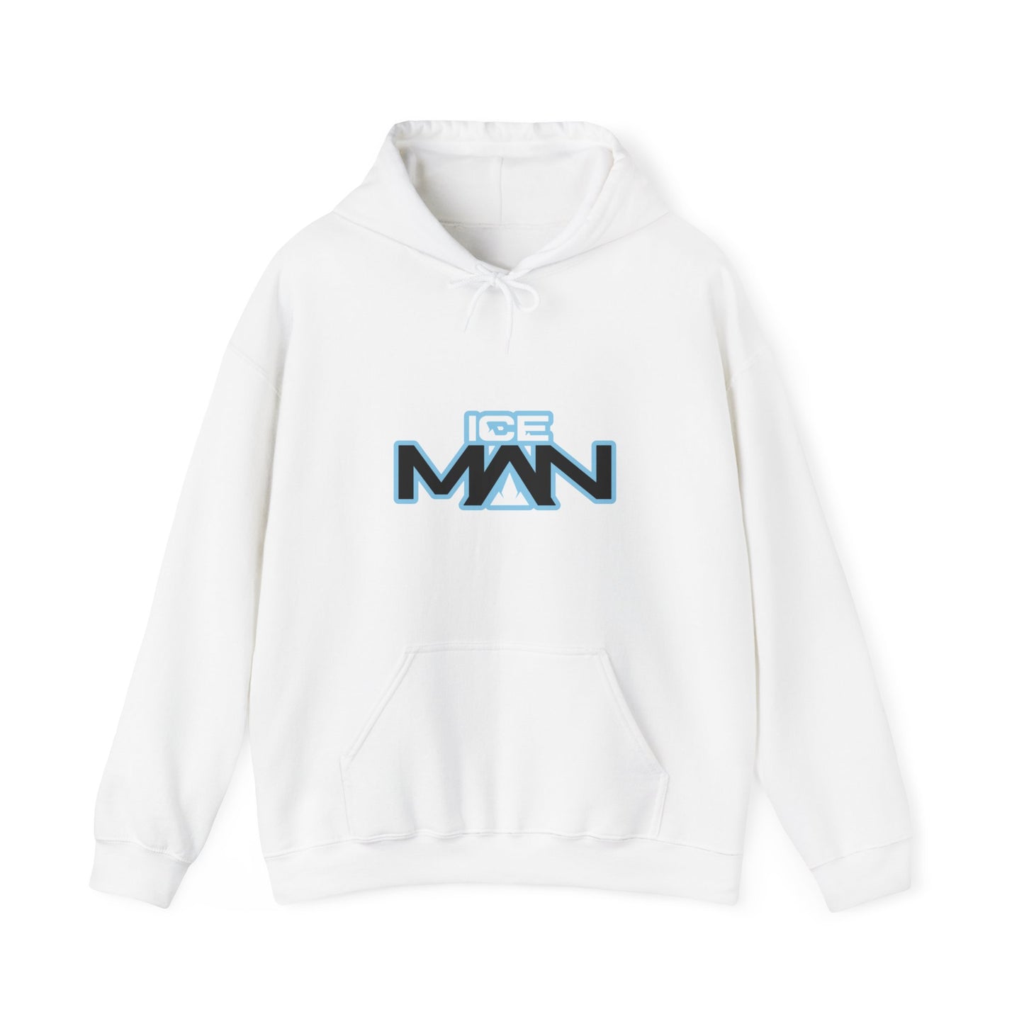 IceMan Classic With Blue on Black & White Unisex Hoodie