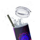 BadWolfRose Skinny Tumbler with Straw, 20oz