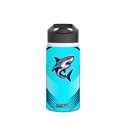 Casual Shark Stainless Steel Water Bottle, Standard Lid