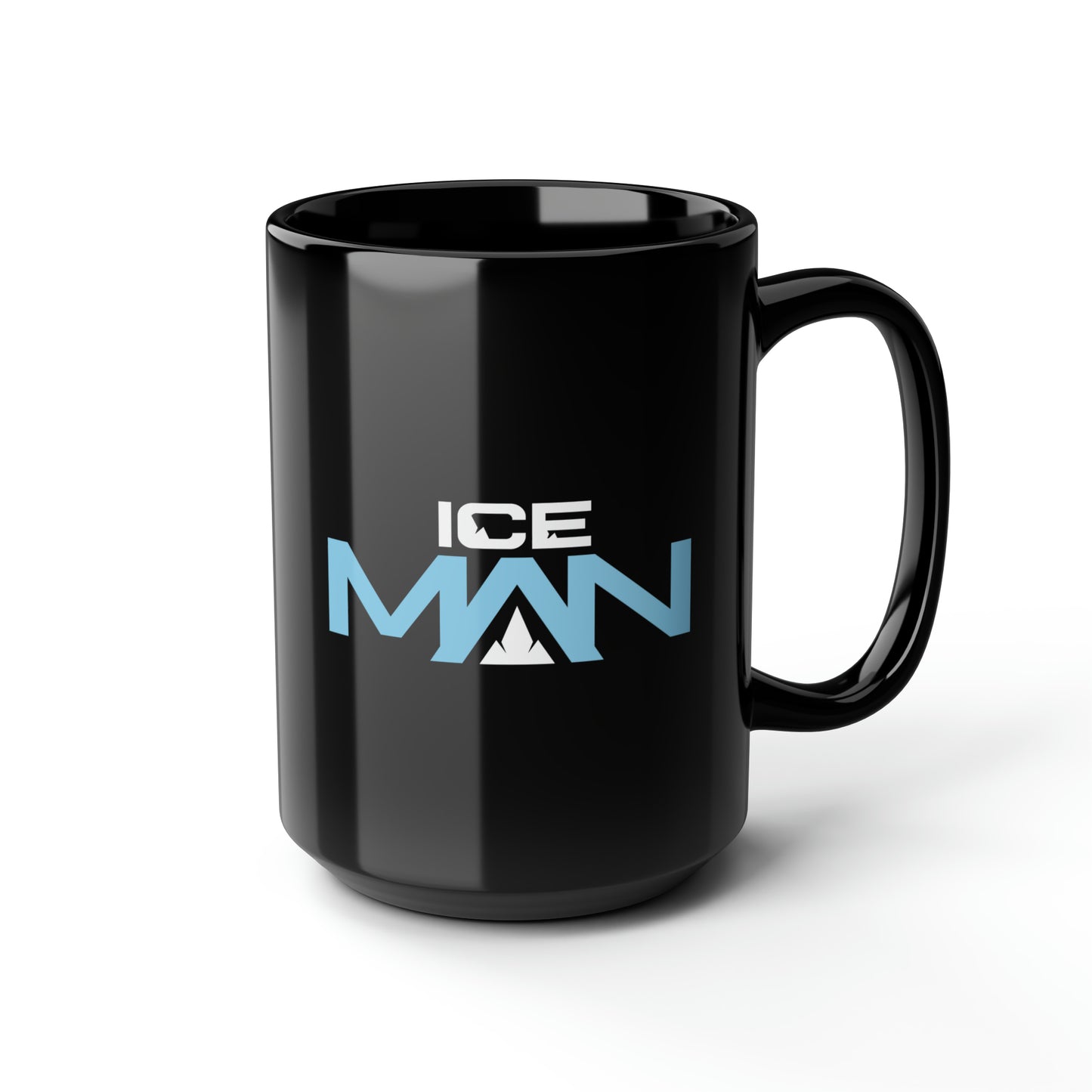 IceMan Black Mug, 15oz