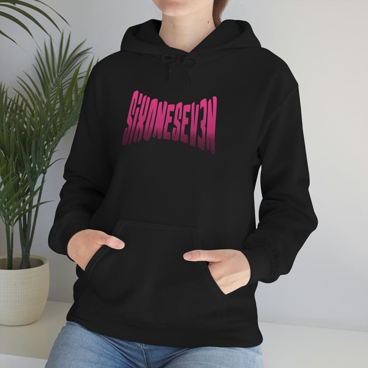 SixOneSev3n Text Unisex Hoodie