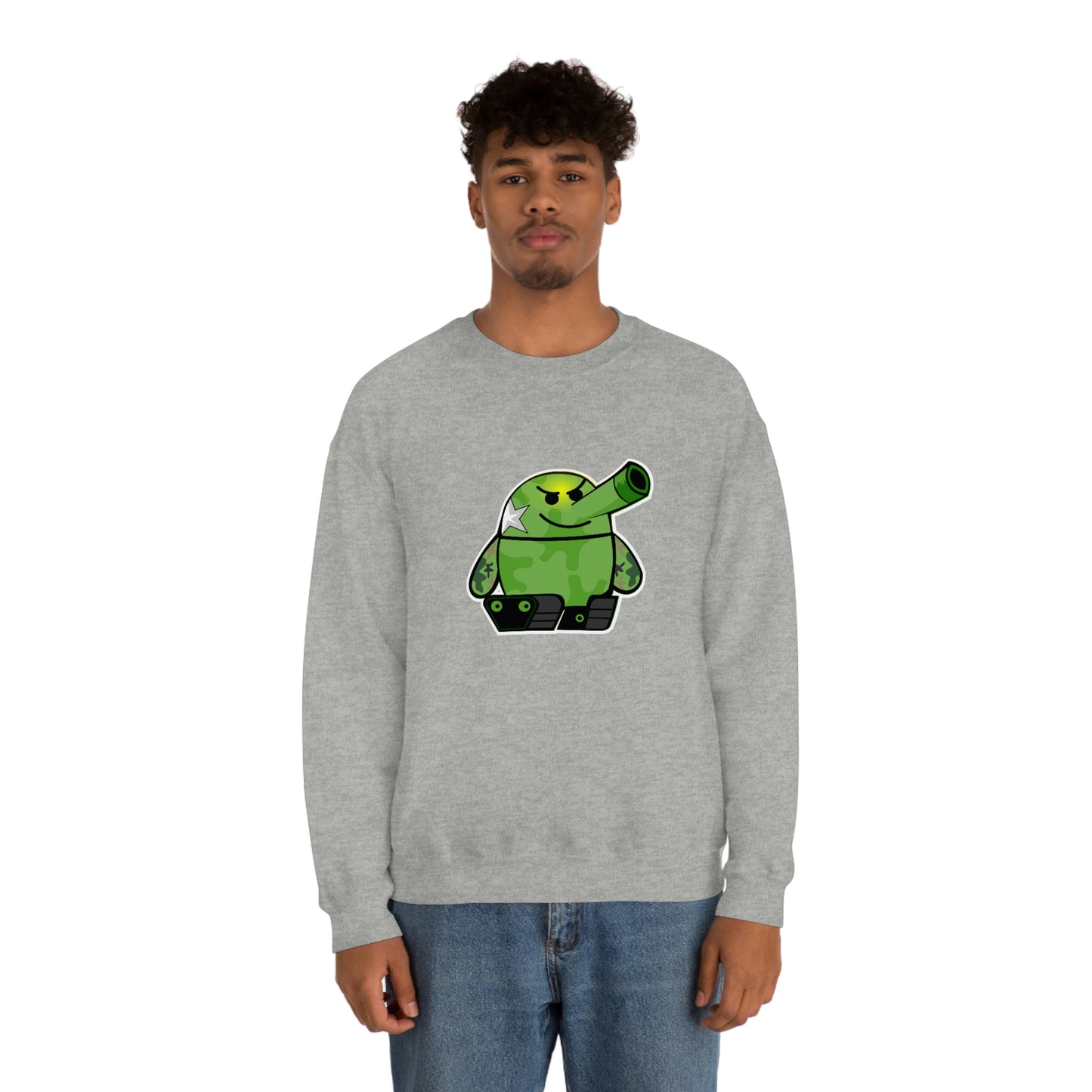 Smarmy Tank Cartoon Unisex Sweatshirt